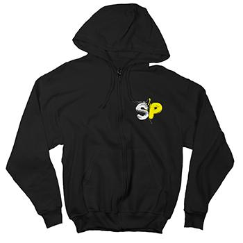 Simple Plan - Fluo on Black Zip Up - Sweatshirts