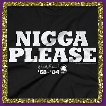 Ol Dirty Bastard - Nigga Please Tee on Black - T-shirts
