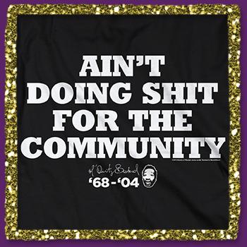 Ol Dirty Bastard - Ain't Doing Shit Tee on Black - T-shirts