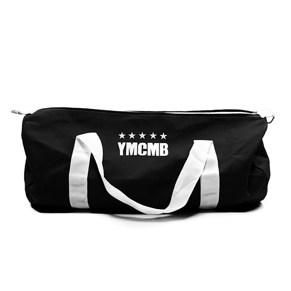 YMCMB - 5 Star Embroidered Large Black Duffle Bag - Bags