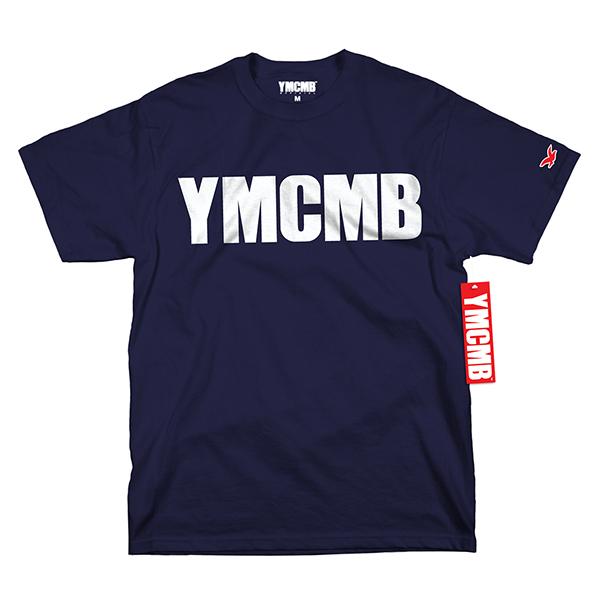 YMCMB - White on Navy - T-shirts