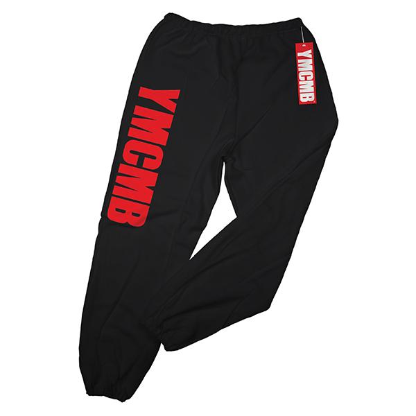 YMCMB - Red on Black - Sweatpants
