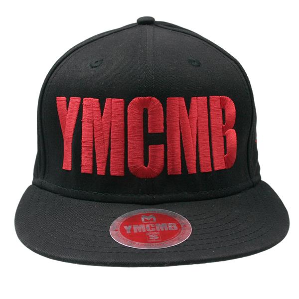 YMCMB - Snapback Red on Black - Hats