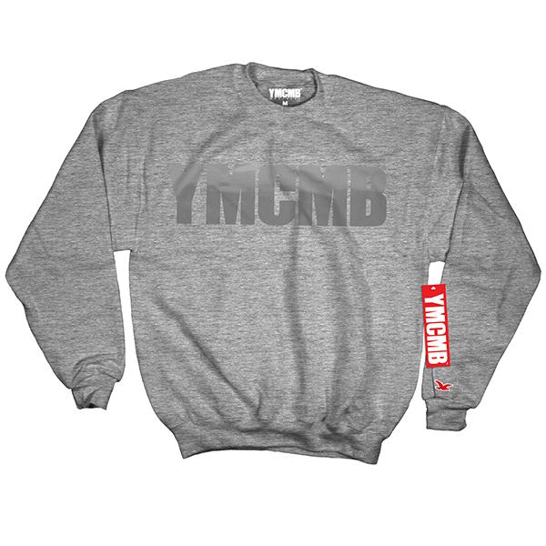 YMCMB - Crew Grey on Grey - Sweatshirts