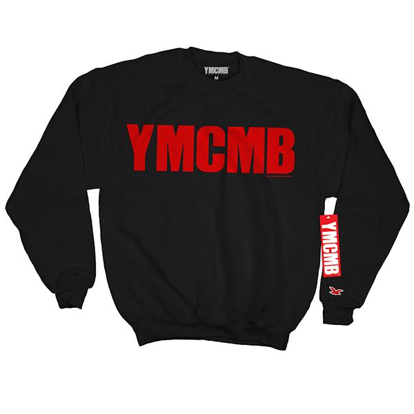 YMCMB - Crew Red on Black - Sweatshirts