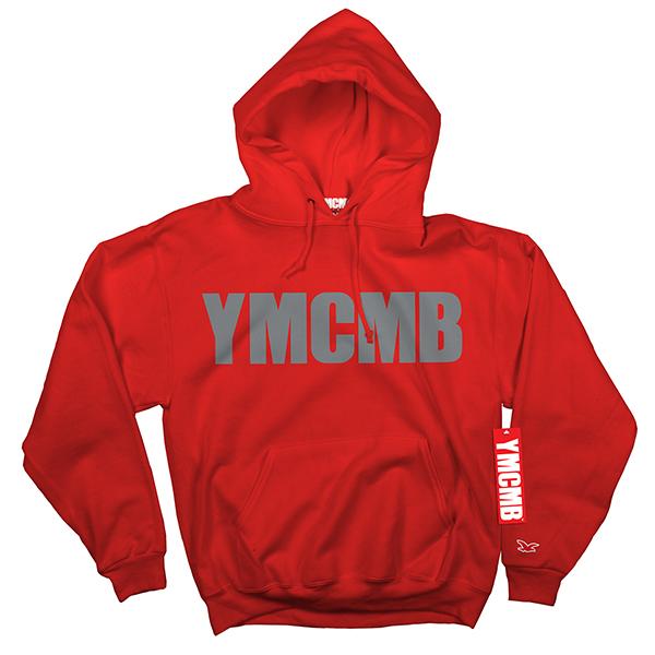 YMCMB - Pullover Grey on Red - Sweatshirts