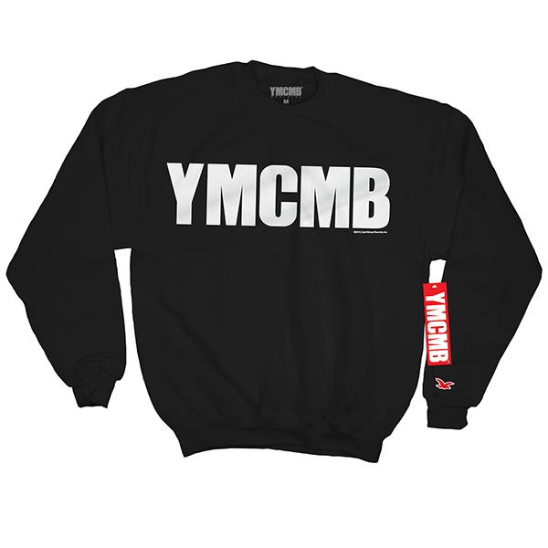 YMCMB - Crew White on Black - Sweatshirts