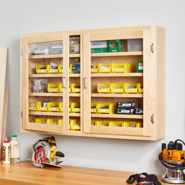 Hardware Storage Cabinet Woodworking Plan
