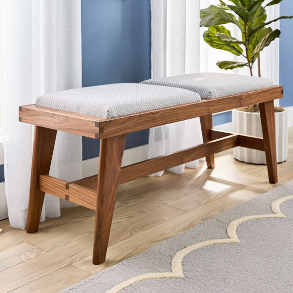 Comfy Padded Bench Woodworking Plan