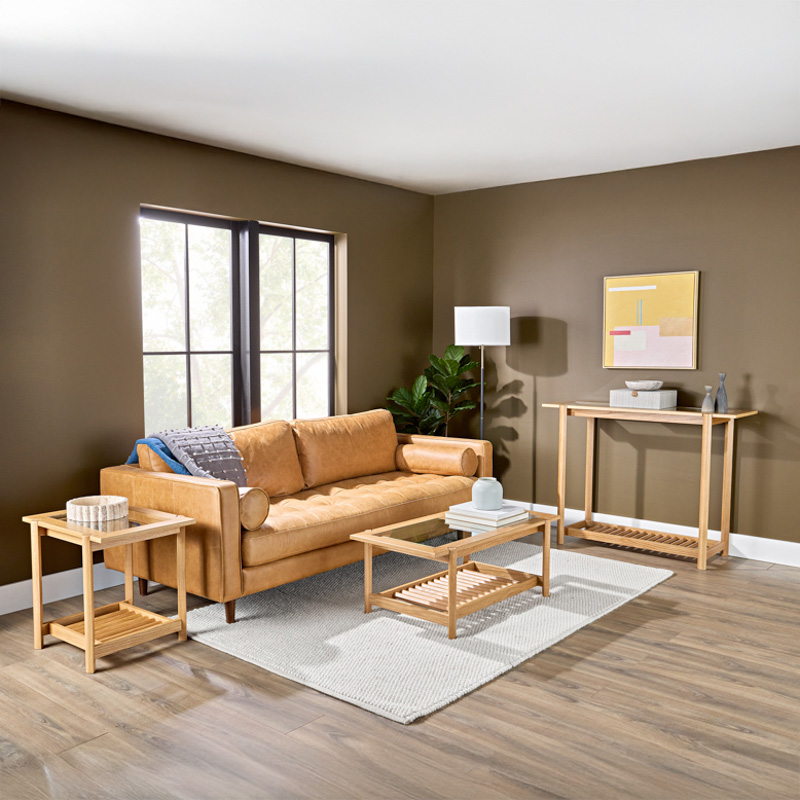 Glass-Top Table Trio Woodworking Plan