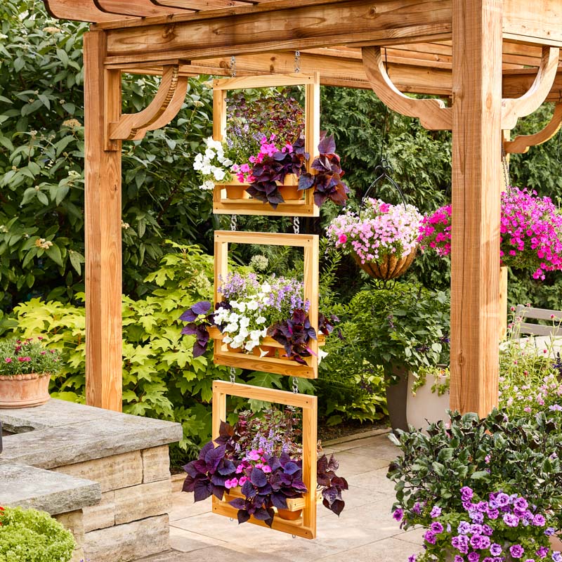 Hanging Garden Planters Woodworking Plan