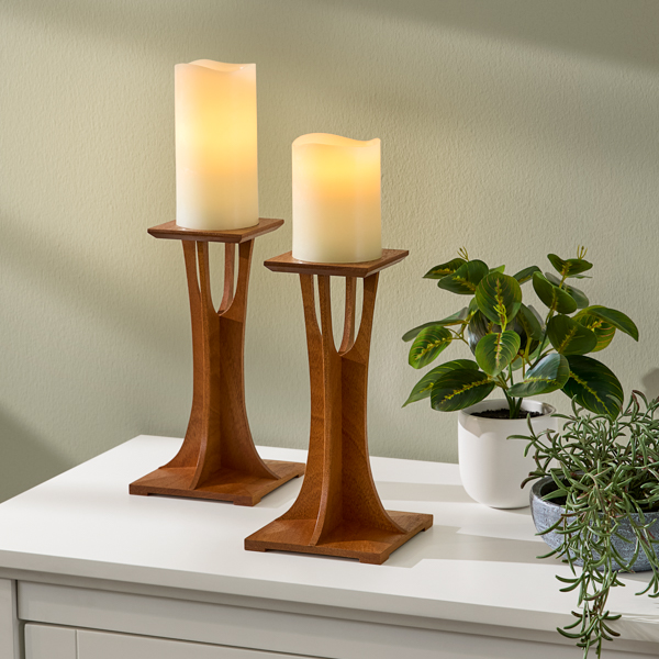 Uplifting Candlestands Woodworking Plan