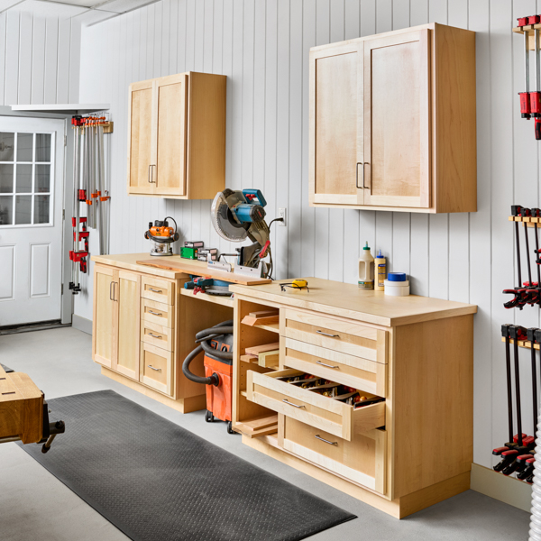 Customizable Shop Cabinets Woodworking Plan