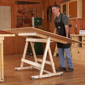 Mobile Sawing &amp; Routing Center Woodworking Plan from WOOD 