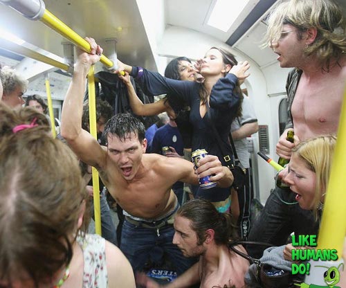 Funny Drunks on Train