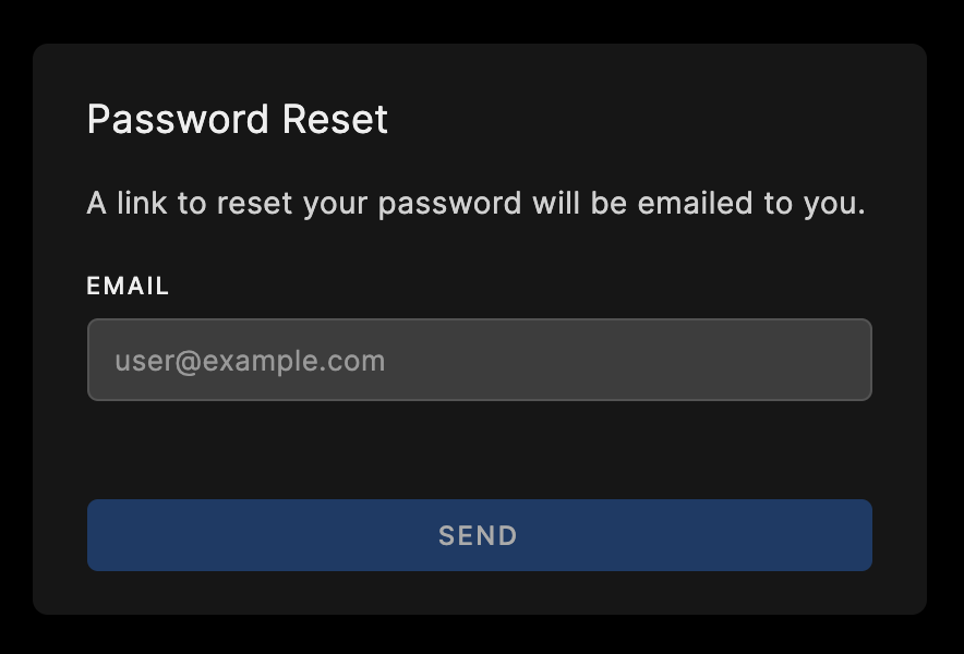 Reset Password