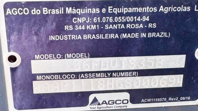 LOTE 037 - PLATAFORMA VT FLEX DRAPER 35 PES ANO 2018