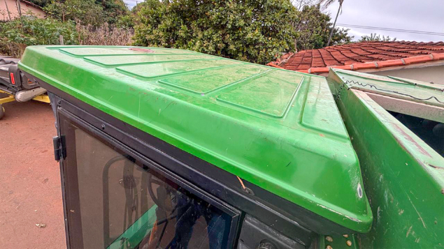 LOTE 07 - COLHEITADEIRA 1175 E PLATAFORMA 319 JOHN DEERE E CARRETINHA DE TRANSPORTE CTP ANO 2009