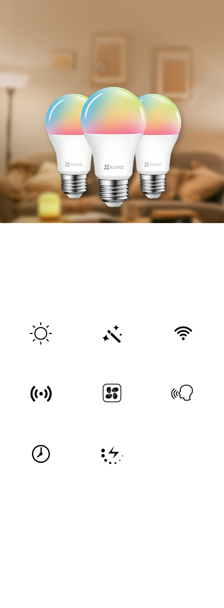 outdoor smart bulb on Lb1 Color Ezviz