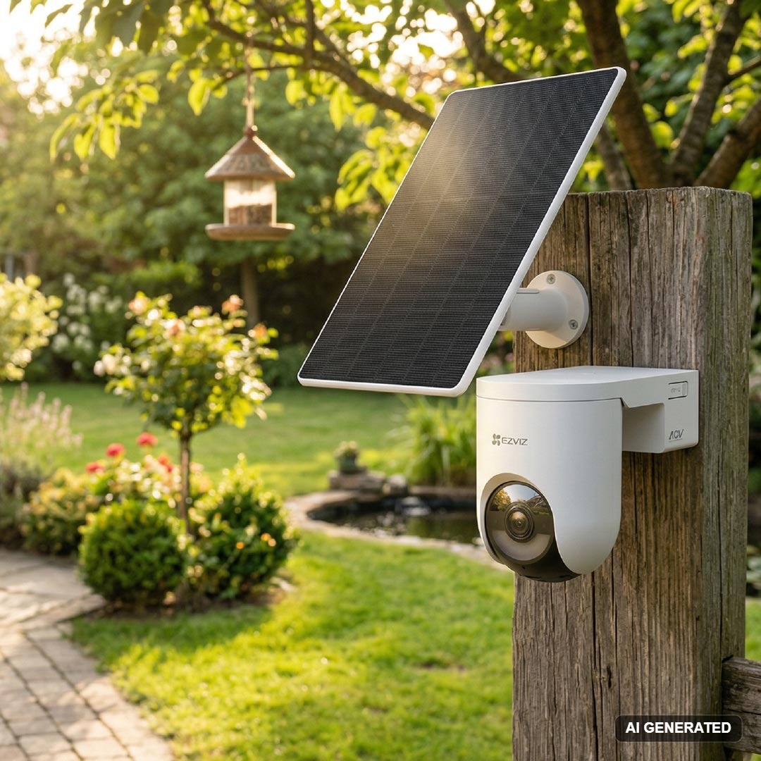 EZVIZ HB8 Lite Battery Pan and Tilt Camera with Solar Panel