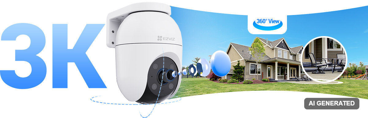 EZVIZ C8c 3K outdoor security camera