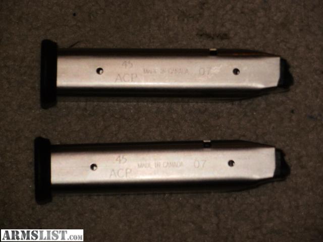 ARMSLIST - For Sale: 2 PARA ORDNANCE P14 45 14-RND NICKEL FACTORY MAGS NEW