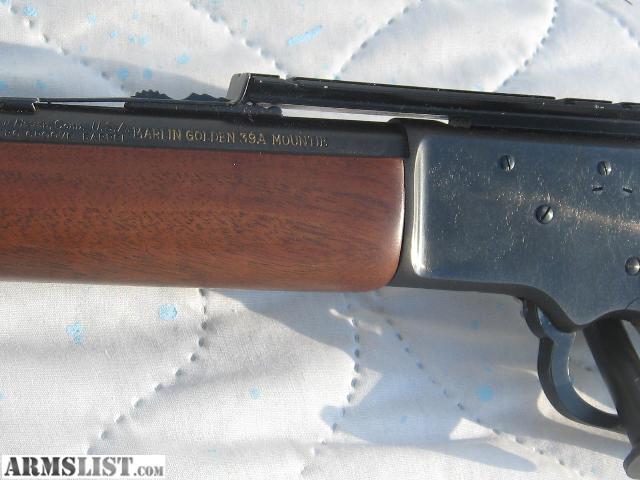 ARMSLIST - For Sale: MARLIN GOLDEN 39A MOUNTIE W/ ORIGINAL BOX
