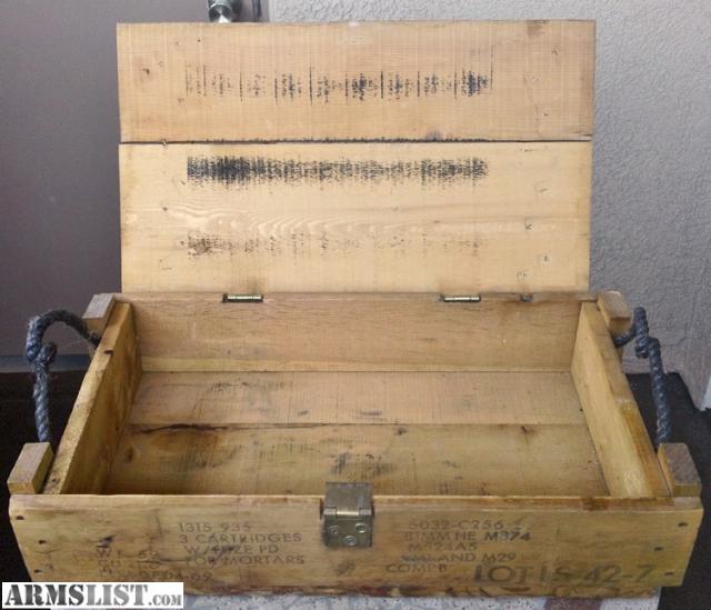 ARMSLIST For Sale *U.S. Army wood ammo box (Vietnam War era).