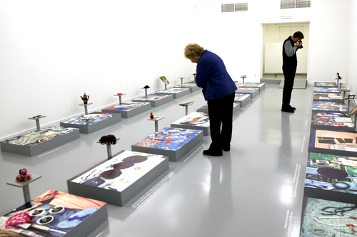 Vorobyev and Vorobyeva with their work 'Bazar'©image: M HKA