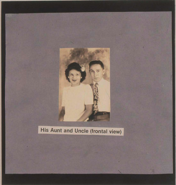 "His Aunt and Uncle (frontal view)"&#169;image:  Maria Thereza Alves