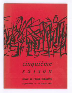 cinquième saison - Revue de Poésie Evolutive, Supplément (1962)