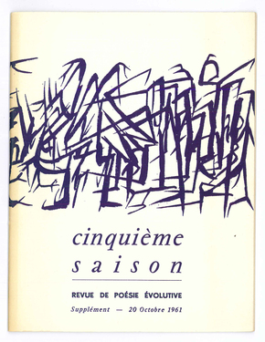 cinquième saison - Revue de Poésie Evolutive, Supplément (1961)