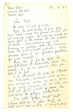 Manuscript (16 Juillet 66)