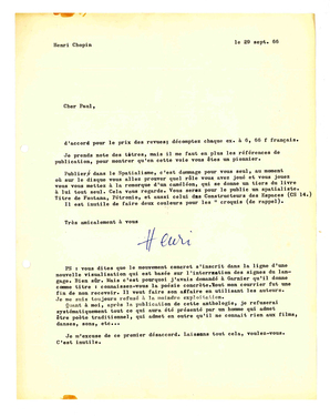 Typoscript (29 Septembre 66)