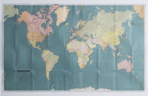 Worldmap, part of the installation.&#169; image: M HKA