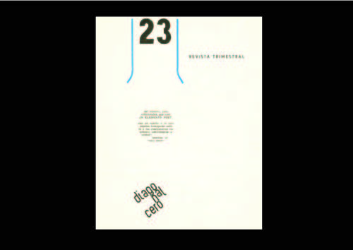 Front Sheet Diagonal Cero 23©image: M HKA