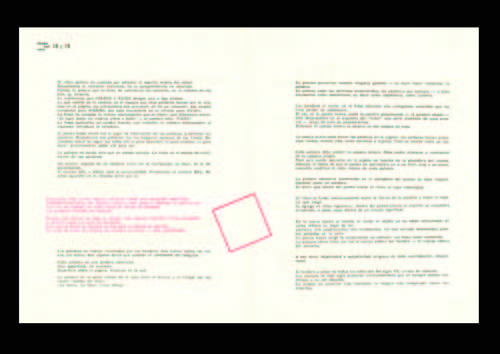 Excerpt from Diagonal Cero 23 - Manifest 'Para una Poesia Nueva Visual Y Fonica' by Pierre Garnier, 1962©image: M HKA