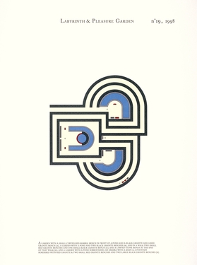 <p><em>'Labyrinth & Pleasure Garden n</em>°19', 1998</p>©image: M HKA