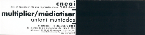 Image of the bookmark. Published in Centre National de l´estampe et l´art imprime Chatou, France, 2000&#169; image: M HKA