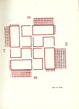 Besides the "3ème Manifeste du Spatialisme" of Pierre Garnier there was also a contribution of Paul De Vree.&#169;image: M HKA