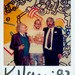 1987 - Flor Bex & Keith Haring during the opening of M HKA
