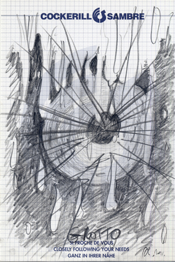 Grotto, 20 x 30 cm, 2012 /
Drawing for chapter 3 of the novel 'The Spirit of Ectasy'.