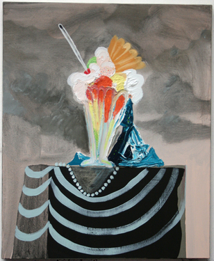 'Ice cream (empress)', Oil, acrylic on linen, 50 x 70 cm, 2011