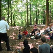 <p>Goldin+Senneby, <em>The Decapitation of Money</em>, a walk in the Marly forest with Angus Cameron, spokesperson of Goldin+Senneby. Produced for: Kadist Art Foundation, Paris, 2010.</p>&#169;&#169;Emilie Villez