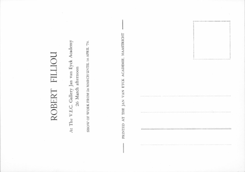 <p>Robert Filliou,&nbsp;<em>Do as you likE</em>, 1976-2003</p>
&#169;image: M HKA