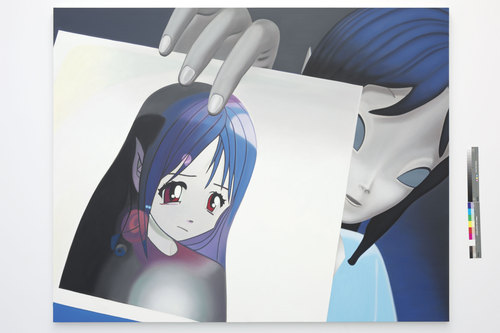 Richard Phillips, 'AnnLee', 198.6 x 249.6 x 3.9 cm, 2002 (painting)&#169;image: VAM, Eindhoven