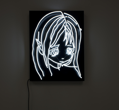 Pierre Huyghe & Philippe Parreno, 'Skin of Light', 80 x 58 x 4.5 cm,  2001 (neon)&#169;image: M HKA