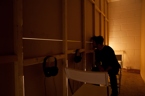 <p>The Fabricator&rsquo;s Tale (Blood-Bespattered Table), Katrina Palmer, 2014. Photo: Reuben Henry</p>&#169;&#169;Reuben Henry