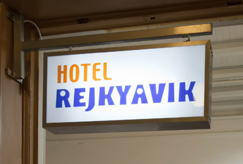 <p>Hotel Sign</p><p>HOTEL REJKYAVIK: 34 x 75 x 12 cm</p><p>&nbsp;</p>
