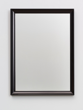 <p>Jan Vercruysse – ROSA, ROSA, ROSAE, ROSAE, ROSAM, ROSA / ROTA, 1983 (Part 5 of 5: framed mirror, 81 x 60 cm)</p>
©Photo: Van Abbemuseum